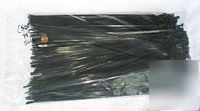 500 pack black nylon zip wire ties 50LB 14