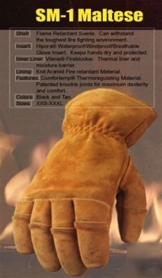 6 pack leather work gloves - waterproof & fire proof