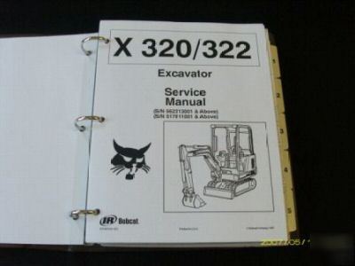 Bobcat 320 & 322 mini excavator service manual 2