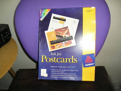 Ink jet postcards 200 cards 4 cards/sheet #8387