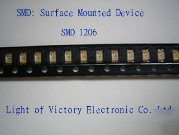 New 50PCS 1206 smt smd (120-150MCD) blue led