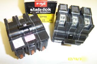New federal pacific fpe stab lok circuit breaker 3P50