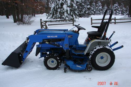 New ford holland 1220 loader, mid-mower 