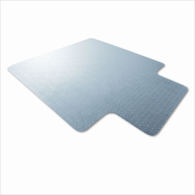 Polycarbonate chair mat, 48 x 53, with lip, clear