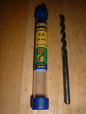Irwin 5.5MM x 95MM pro masonry drill bit 7/32 inch 