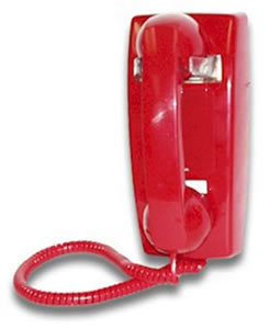 Viking k-1500P-w red no dial emergency wall phone