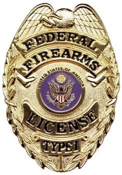 Federal firearms license badge