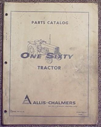 Allis chalmers 160 dealer parts catalog manual