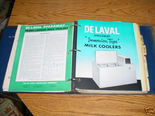 De laval dealers salesman book 1950's-brochures-more