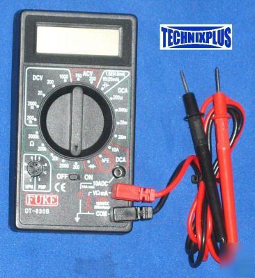 Dt-830B digital multimeter & transistor tester meter
