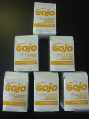 Gojo 9127 gold/klean antimicrobial lotion soap 6 refill