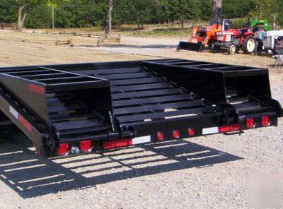New 2007 20'+5'equipment trailers-- duals---20,000 lbs.