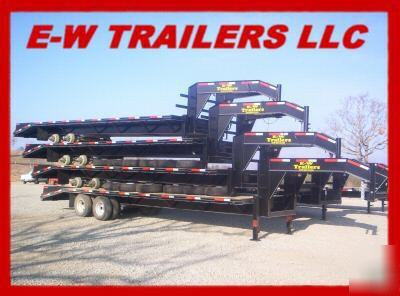 New 2007 20'+5'equipment trailers-- duals---20,000 lbs.