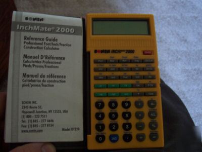 New sonin inchmate 2000 construction calculator - - 