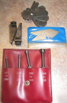 Starrett-ball hole gage set,union tool stair gages,more