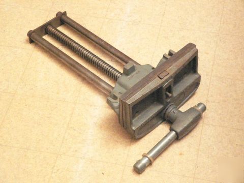 Vintage columbian woodworker's vise usa quick release