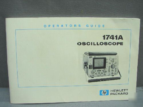 Hp 1741A 100MHZ, 2-channel, analog oscilloscope