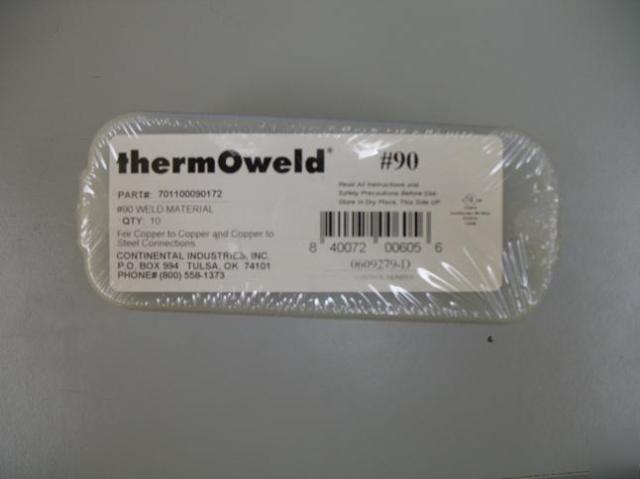 10 thermoweld #90 weld material metal copper to steel