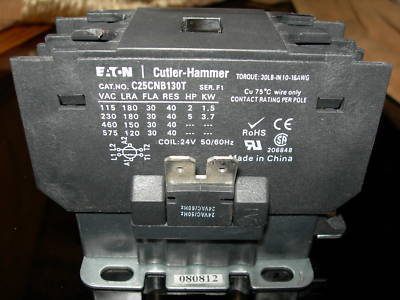 Cutler-hammer dp control 30A 24 vac, cat no. C25CNB130T