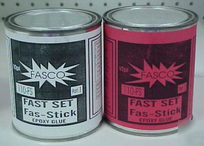 Fasco #110-fs fast set fas-stick epoxy glue - qt kit