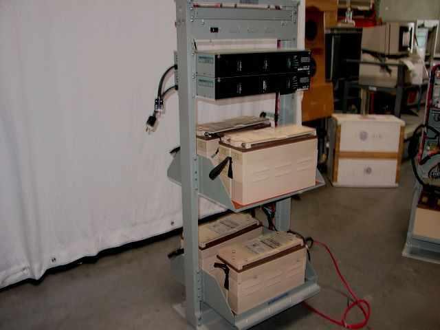 Modular power shelf 48 vdc 45 amp telephone w/batteries