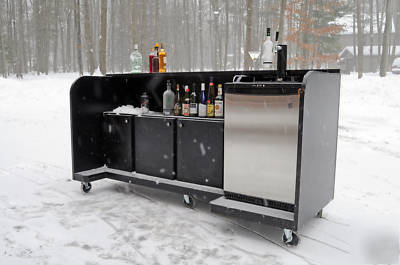 New bar portable complete w/ keg cooler and tap system