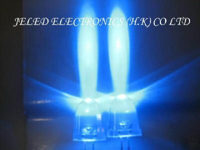 New brightest 50X 10MM blue led lamp 50,000MCD lowship 