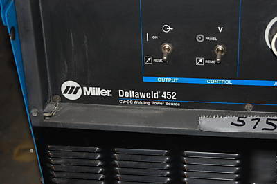 Miller deltaweld 452 mig welder 450 amp S74DX 70 feeder