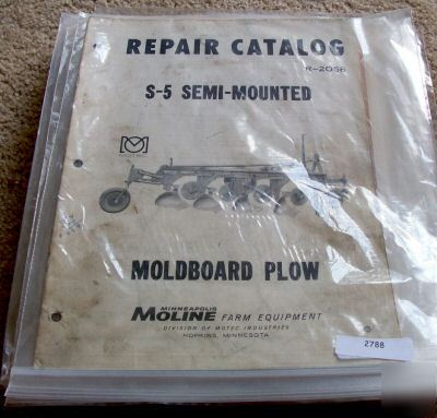 Minneapolis moline s-5 moldboard plow parts manual