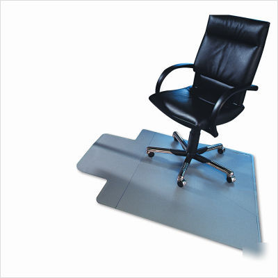 Cleartex chair mat for hard floors, 48W x 53H, clear