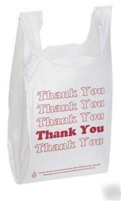 Grocery store, thank you, t-shirt handle bags 1000CT