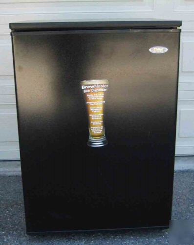 Haier black kegerator beer refrigerator cool draft keg