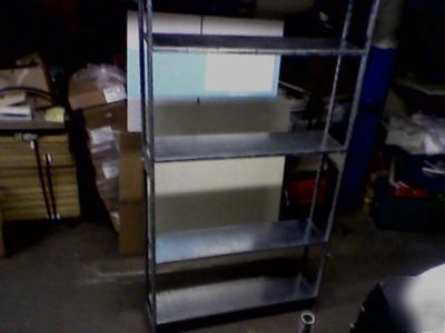 Backroom shelving metal warehouse storage 12 ft trailer