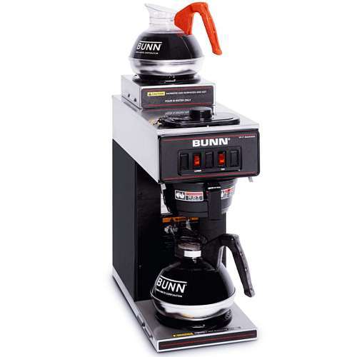 Bunn commercial 12 cup coffee maker brewer bk/stainless
