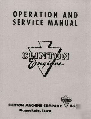 Clinton engines operation & service manual