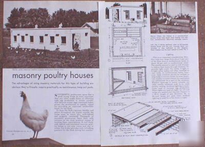 Concrete block chicken poultry house plans