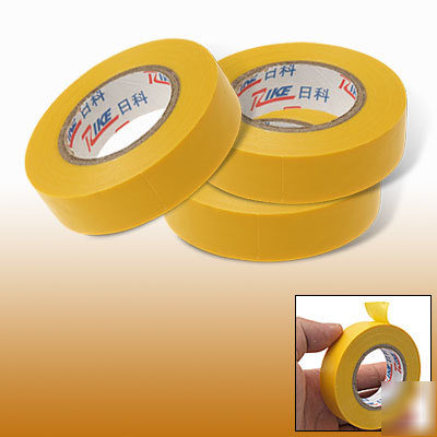 Electric installation yellow pvc plastic adhesive tape