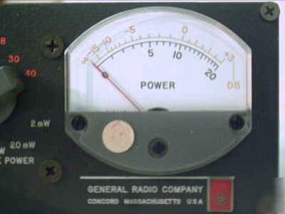 Genrad 1840-a output power meter audio frequency