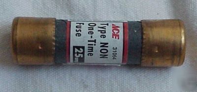 New 25 amp one time cartridge fuse ace 31064, non-25 ** *