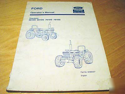 New ford holland 5610S 6610S 7610S 7810S op manual nh