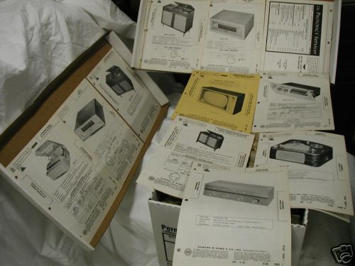 Sams photofact folders--full sets--vintage 591-600