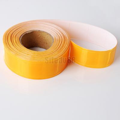 New yellow gloss sew on reflective tape safe 10M X2.5CM 