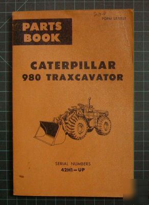 Cat caterpillar 980 traxcavator parts manual book shop