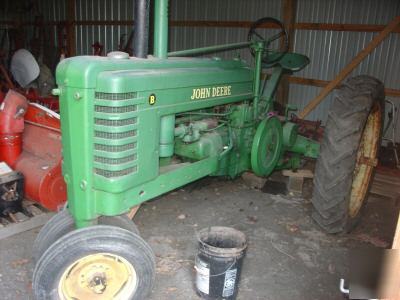 John deere b antique tractor, jd, model b, styled