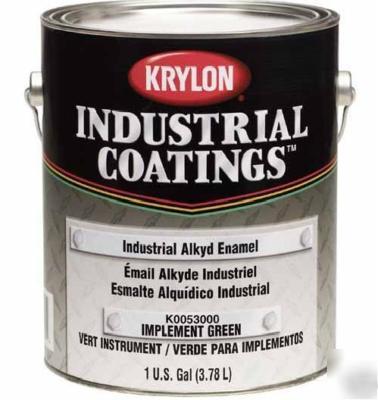 Krylon industrial alkyd enamel, gallon size, var colors