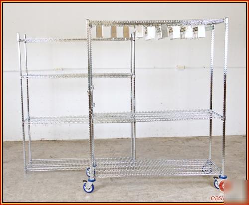 2 wire rack storage shelves commercial style 60