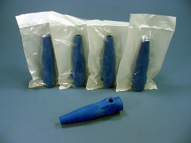 5 blue leviton 18 series cam plug insulating sleeves