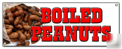 Boiled peanuts -vinyl banner- stand cart hot sign signs