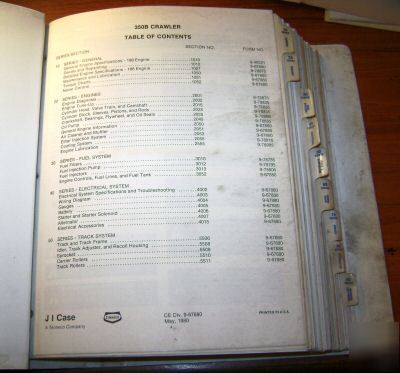 Case 350B crawler tractor service repair shop manual