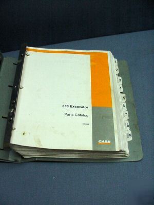Case 880 excavator parts catalog â€“ 770 pages